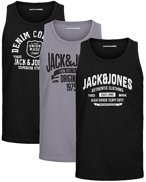 Jack & Jones Tanktop Bequemes Slimfit Shirt mit Printdruck (3er-Pack) mit P günstig online kaufen