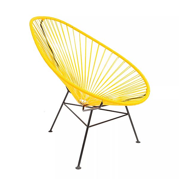 Acapulco Design - Acapulco Classic Chair - mango, schwarz/Sitzfläche PVC/Ge günstig online kaufen