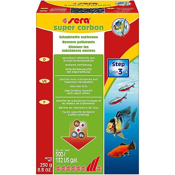 Sera Teich-Wasseraufbereiter Super Carbon 250 g günstig online kaufen