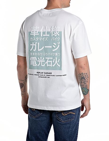 Replay T-Shirt mit großem Backprint günstig online kaufen