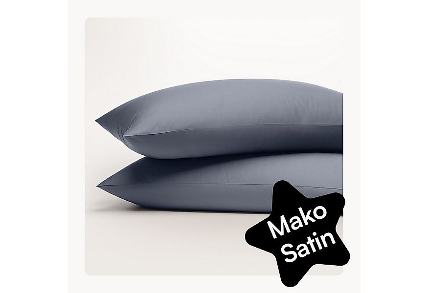 Seralino Kissenbezüge Mako Satin Kissenbezug (100% Bio Baumwolle) weich, ha günstig online kaufen