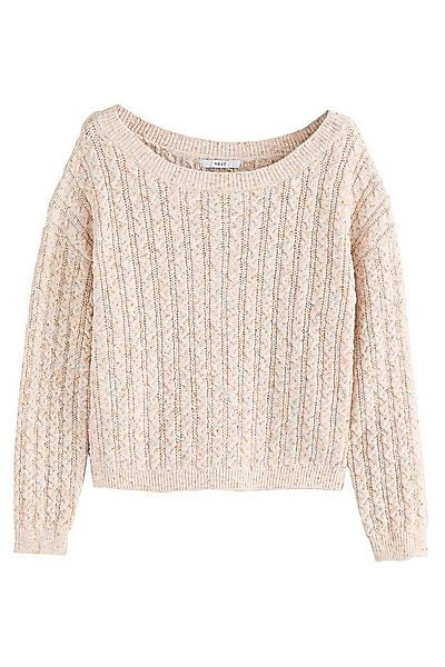 Next Strickpullover Strickpulli mit Zopfmuster und U-Boot-Ausschnitt (1-tlg günstig online kaufen