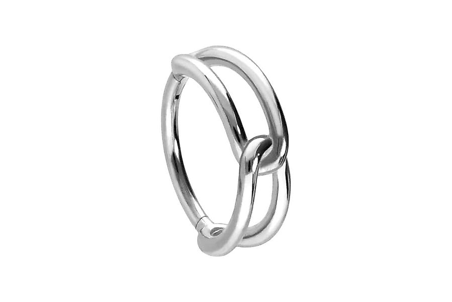 PIERCINGLINE Nasenpiercing Chirurgenstahl Segmentring Clicker KNOTEN günstig online kaufen