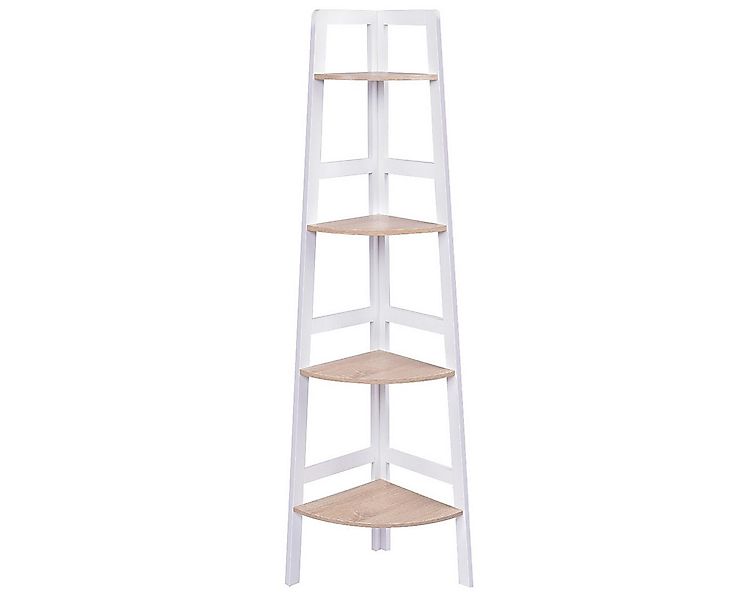 COSTWAY Eckregal Bücherregal Standregal, 4 Ebene 32 x 32 x 138 cm günstig online kaufen