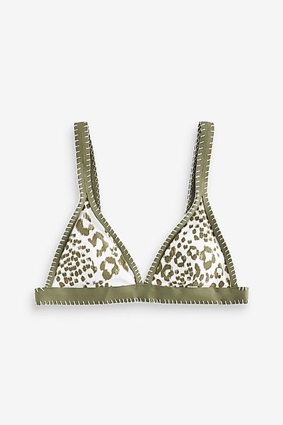 Next Triangel-Bikini-Top Bikinioberteil mit Kontrast-Überwendlingsstich (1- günstig online kaufen