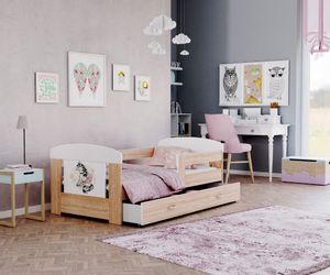 AJKmeble Kinderbett Jugendbett Pferd Motiv 80x140cm, günstig online kaufen
