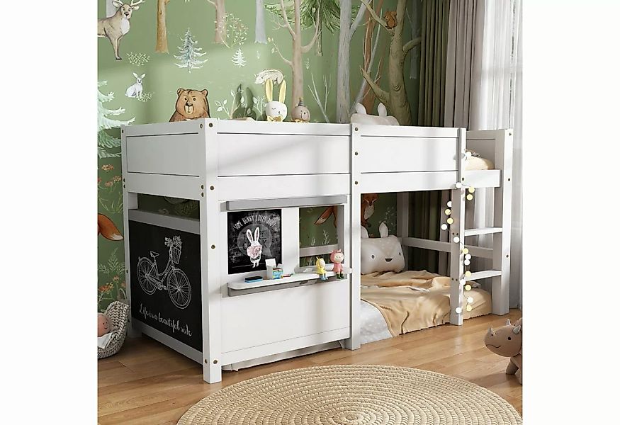 SIKAINI Hausbett A-DJ-2906401AAW (set, 1-tlg), kiefernholz Kinderbett mit z günstig online kaufen