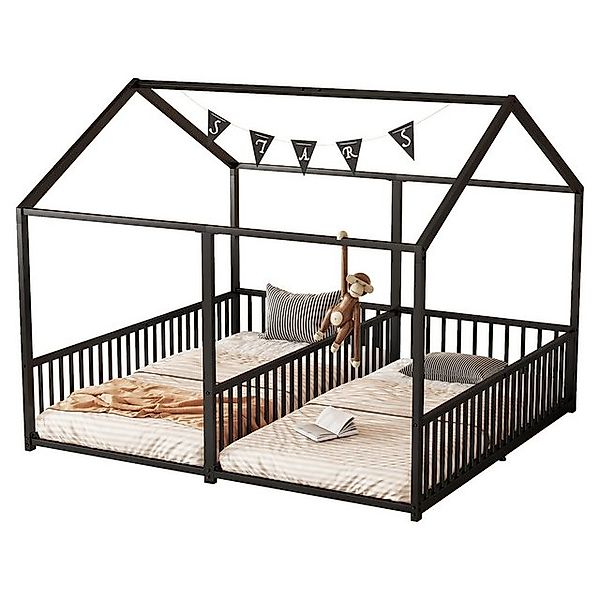 HAUSS SPOLE Kinderbett 90x200cm Doppelmetallbett mit günstig online kaufen