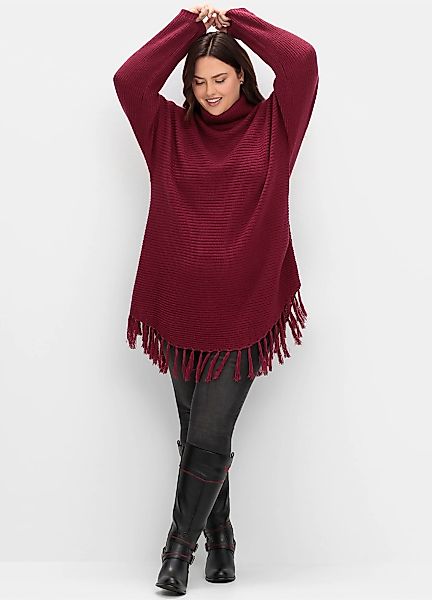 Sheego Strickponcho "Strickpullover" günstig online kaufen