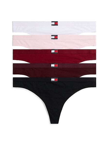 Tommy Hilfiger Underwear Tanga "5 PACK FLAG THONG", (Packung, 5 St., 5er), günstig online kaufen