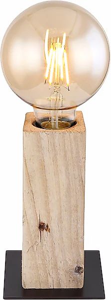 GLOBO LIGHTING Tischleuchte »ADALIE« E27 1 Stk. Tischlampe Holz naturfarben günstig online kaufen