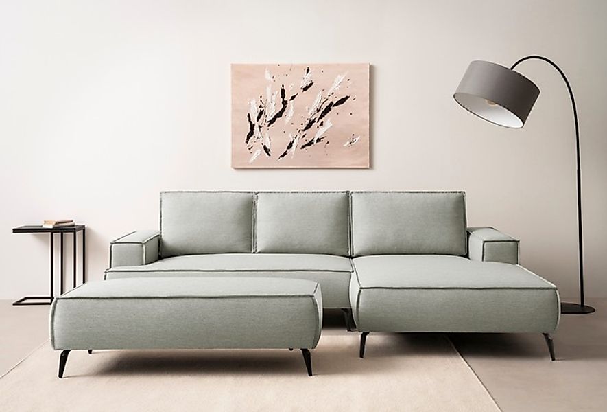 Home affaire Sitzgruppe »TVINNU, Polsterecke L-Form, Schlaffunktion, mit Ho günstig online kaufen