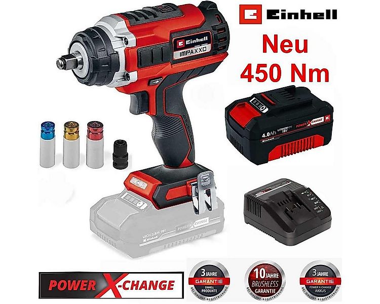 Einhell Akku-Schlagschrauber Schlagschrauber IMPAXXO 18/450 Akku 4.0 Ah 18V günstig online kaufen
