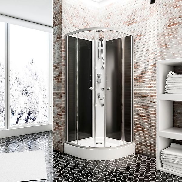 Schulte Komplettdusche Rhodos, BxT: 85x85 cm, 4 mm Sicherheitsglas, Komplet günstig online kaufen