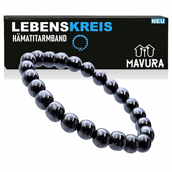 MAVURA Armband LEBENSKREIS Hämatit Kugelarmband Hämatitarmband günstig online kaufen