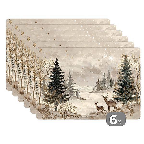 MuchoWow Platzset Wald - Hirsche - günstig online kaufen