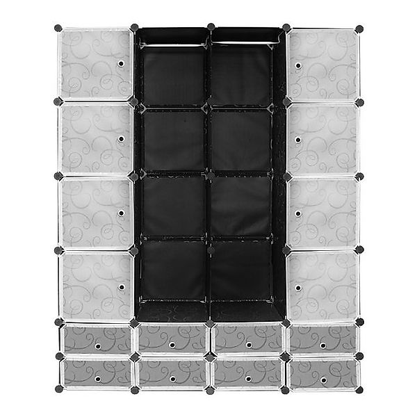 Clanmacy Kleiderschrank Kleiderschrank 16 Würfel DIY günstig online kaufen