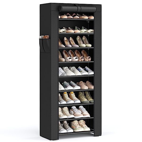 SONGMICS Stoffschrank Schuhschrank mit Ablagen, geräumig, günstig online kaufen