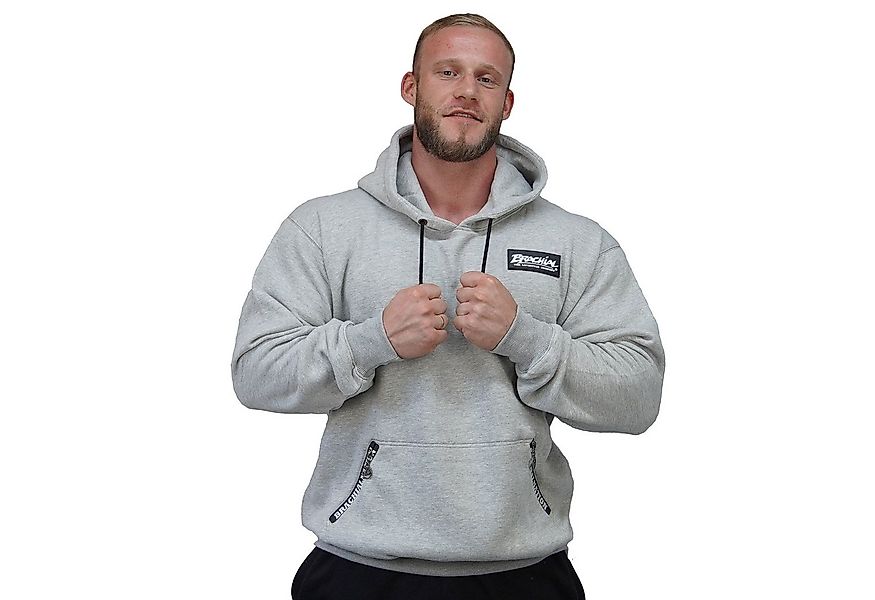 BRACHIAL THE LIFESTYLE COMPANY Kapuzensweatshirt Brachial Hoody "Rude" grau günstig online kaufen