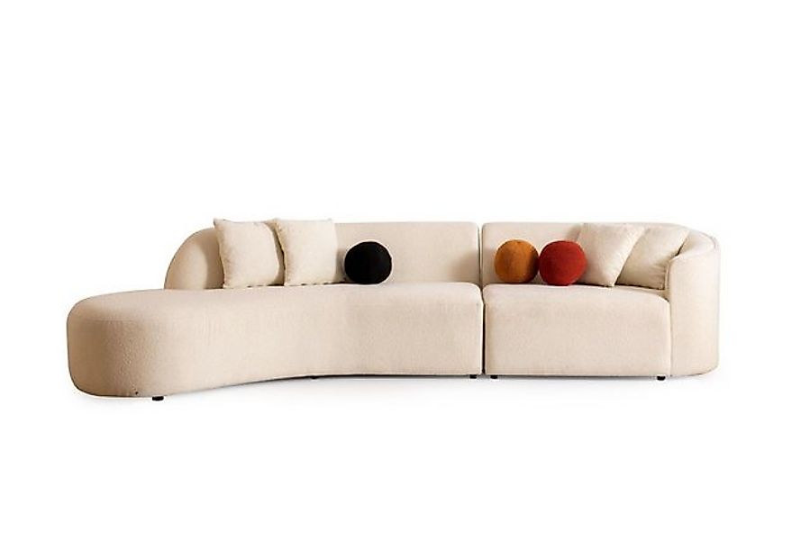 Xlmoebel Ecksofa Moderne Designer Weiße Eckcouch mit L-Form fürs Wohnzimmer günstig online kaufen