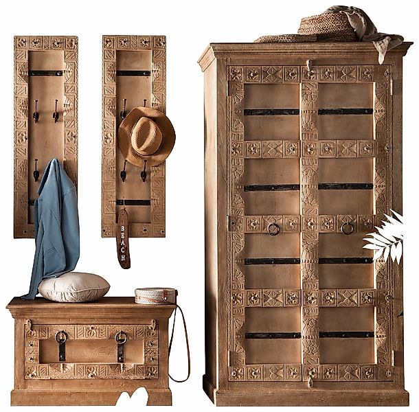 SIT Garderoben-Set Set, Dielen-Set, 4 Stk. tlg. Front mit aufwändigen Schni günstig online kaufen