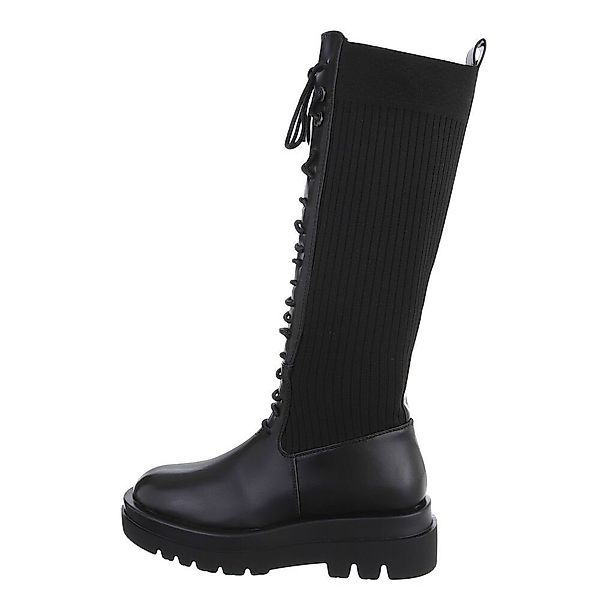 Ital-Design Damen Schnürschuhe Biker Plateaustiefel (81440916) günstig online kaufen
