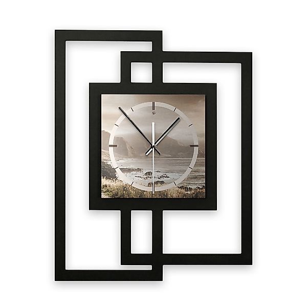 Kreative Feder Wanduhr Design-Wanduhr „Küste“ in günstig online kaufen