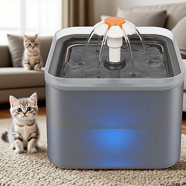 YINDN Trinkbrunnen 2L Haustier Wasserspender, Katzenbrunnen günstig online kaufen
