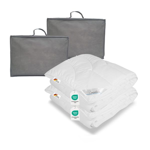 Sympathica Microfaserbettdecke 2x warme Allergiker Winter günstig online kaufen