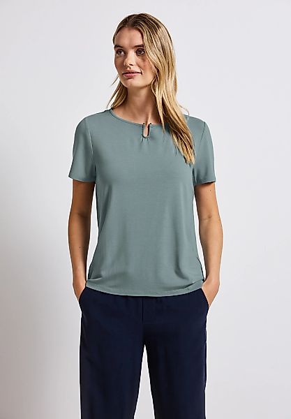 STREET ONE T-Shirt, aus elastischem Materialmix günstig online kaufen