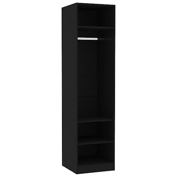 vidaXL Kleiderschrank Mehrzweckschrank Schwarz 50x50x200 cm Holzwerkstoff günstig online kaufen