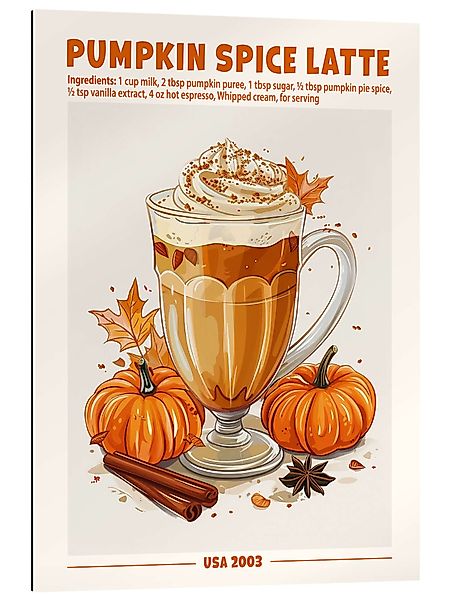 Posterlounge Wandbild Pumpkin Spice Latte, USA günstig online kaufen