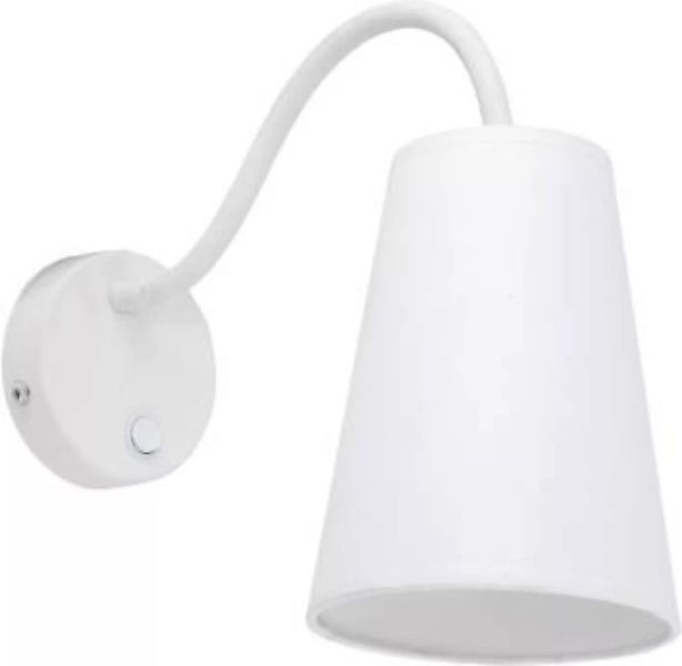 Verstellbare Wandlampe Weiß Ø13cm mit Schalter günstig online kaufen