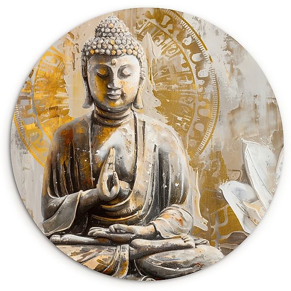 MuchoWow Gemälde Buddha - Blume - günstig online kaufen