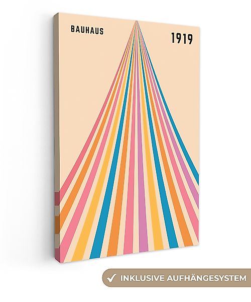 OneMillionCanvasses® Leinwandbild Bauhaus - Farbenfroh - günstig online kaufen