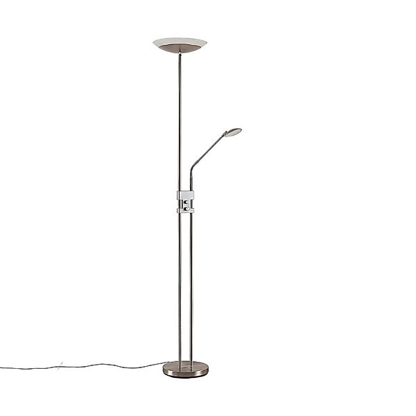 Lindby LED Stehlampe Jonne 9624066 Dimmbar Modern in Alu aus Metall 2-flamm günstig online kaufen