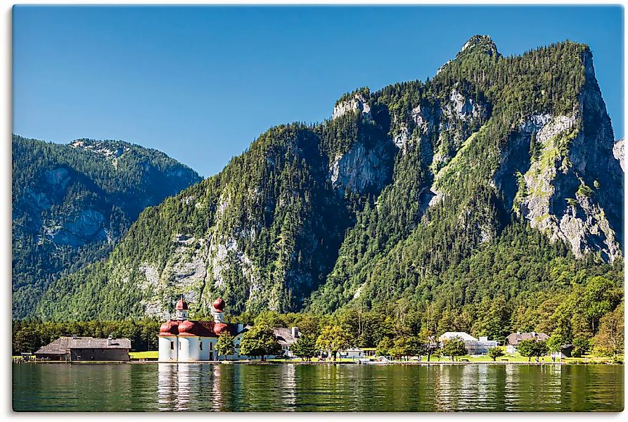 Artland "Blick auf den Königssee" Berge & Alpenbilder 1 Stk. tlg. als Alubi günstig online kaufen