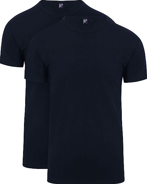 Alan Red Ottawa U-Ausschnitt Stretch Dunkelblau (2er-Pack) - Größe S günstig online kaufen