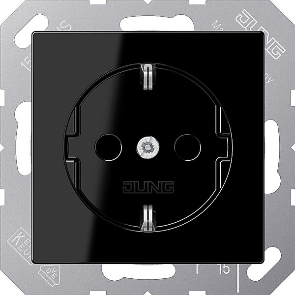 Jung SCHUKO-Steckdose schwarz A 1520 BF SW günstig online kaufen