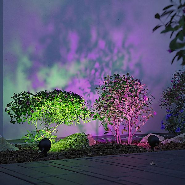 Paulmann LED Gartenleuchte "Outdoor Plug & Shine Spot Kikolo RGBW ZigBee", günstig online kaufen