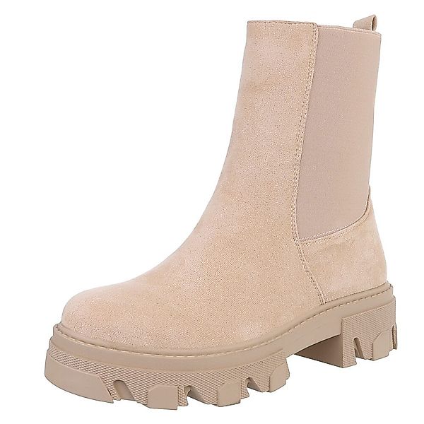 Ital-Design Stylische Stiefelette mit robuster Sohle günstig online kaufen