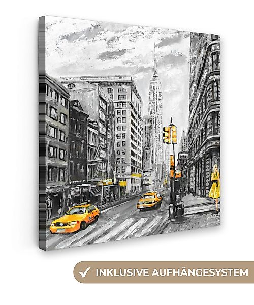 OneMillionCanvasses® Leinwandbild Malerei - Stadt - günstig online kaufen