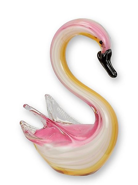 Aubaho Dekoobjekt Eine Glasfigur im Murano-Stil, die einen Schwan darstellt günstig online kaufen