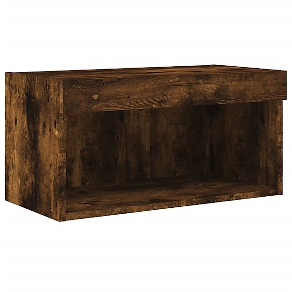 vidaXL TV-Schrank mit LED-Leuchten Räuchereiche 60x30x30 cm 837135 günstig online kaufen