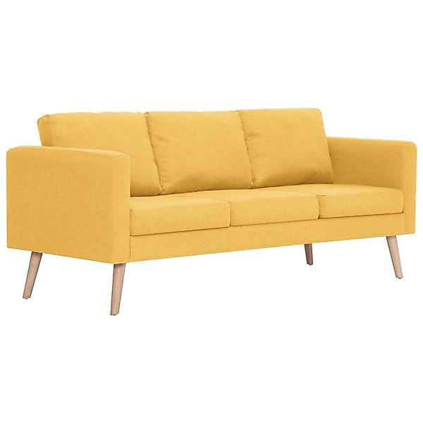3-sitzer-sofa Stoff Gelb günstig online kaufen