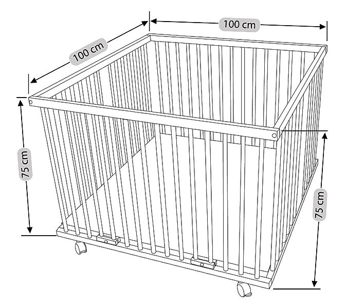 Waldin Laufstall Waldin Baby Laufgitter ca. günstig online kaufen