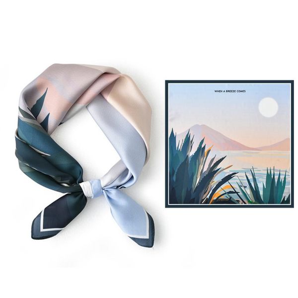 Coonoor Seidentuch Seidentuch Stirnband Quadratischer Haar-Bandanas-Schal günstig online kaufen