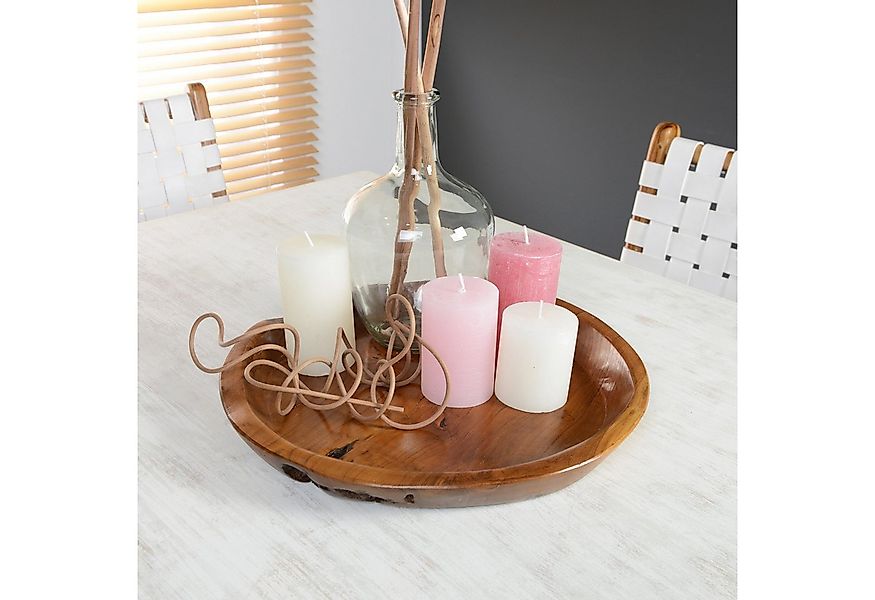 wohnfreuden Dekoteller Holztablett lasiert in verschiedenen Größen, 33955 günstig online kaufen