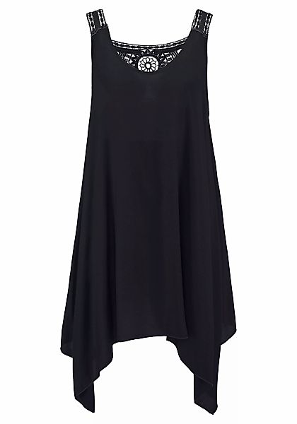 LASCANA Strandkleid, mit Spitze im Rücken, Longshirt in weiter Form, Sommer günstig online kaufen