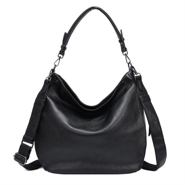 ITALYSHOP24 Schultertasche DAMEN TASCHE SHOPPER Hobo günstig online kaufen